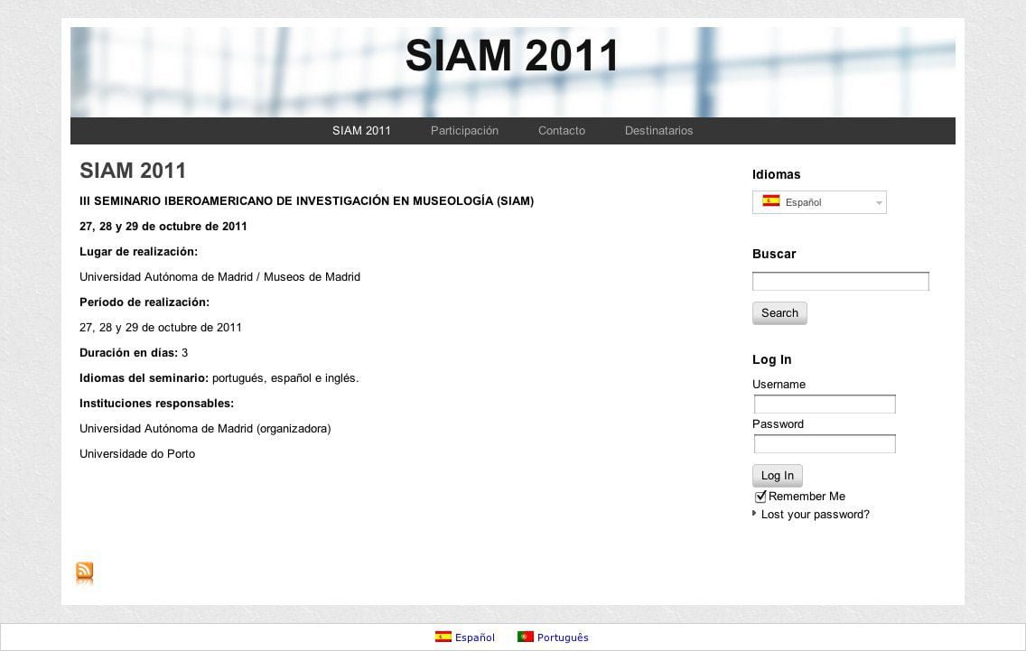 É oficial – SIAM 2011