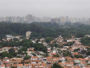 Vista de São Paulo e do Parque Ibirapuera