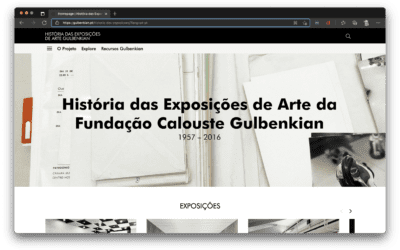 O catálogo digital da História das Exposições de Arte da Gulbenkian