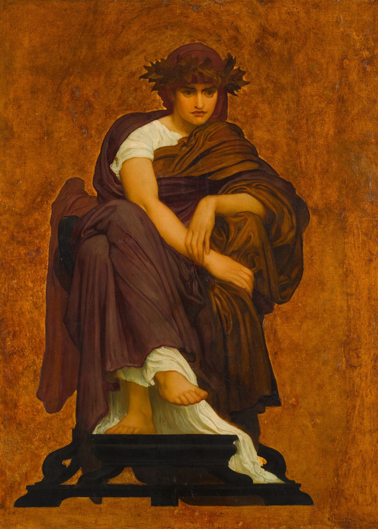 Mnemosyne, Mother of the Muses de Frederic Leighton
